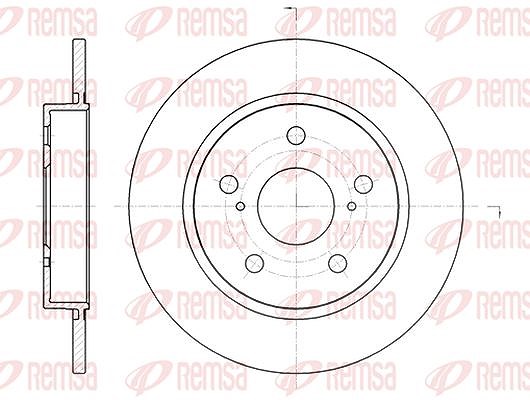 Kawe 1x Bremsscheibe [Hersteller-Nr. 6104400] für Toyota