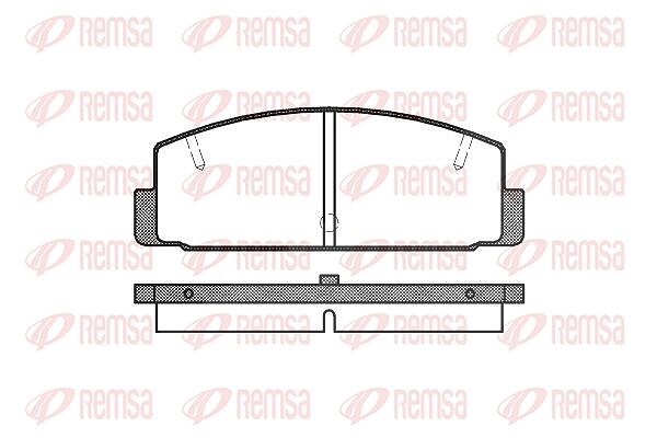 Kawe Bremsbelagsatz, Scheibenbremse [Hersteller-Nr. 017910] für Mazda