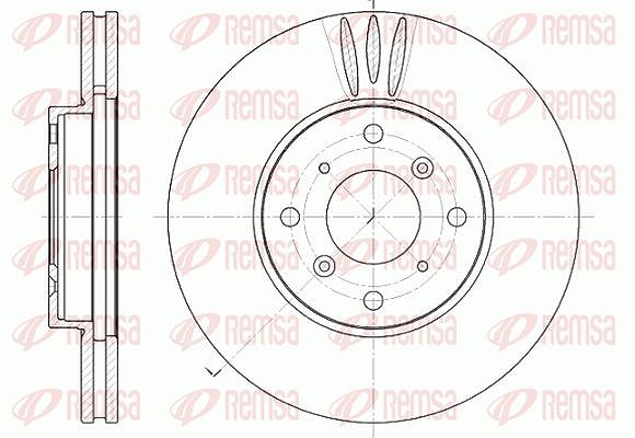 Kawe 1x Bremsscheibe [Hersteller-Nr. 664110] für Honda