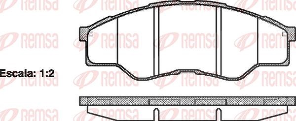 Kawe Bremsbelagsatz, Scheibenbremse [Hersteller-Nr. 126600] für Toyota