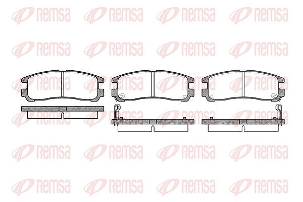 Kawe Bremsbelagsatz, Scheibenbremse [Hersteller-Nr. 029102] für Chrysler, Hyundai, Mitsubishi, Dodge