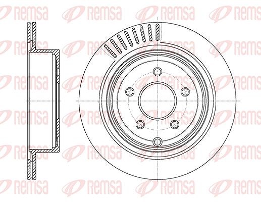 Kawe 1x Bremsscheibe [Hersteller-Nr. 6109110] für Infiniti, Nissan