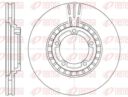 Kawe 1x Bremsscheibe [Hersteller-Nr. 688410] für Hyundai