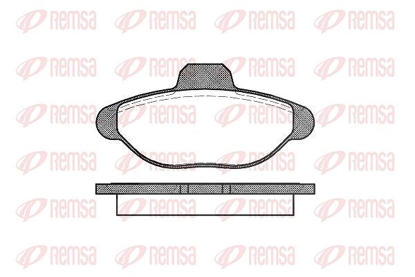 Kawe Bremsbelagsatz, Scheibenbremse [Hersteller-Nr. 041400] für Fiat