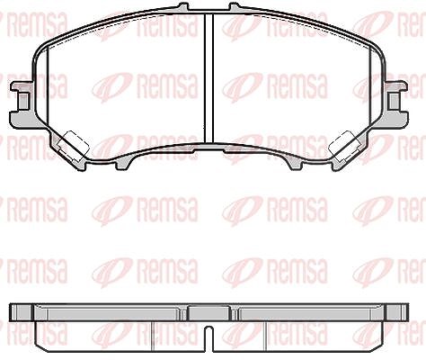 Kawe Bremsbelagsatz, Scheibenbremse [Hersteller-Nr. 131822] für Nissan, Renault