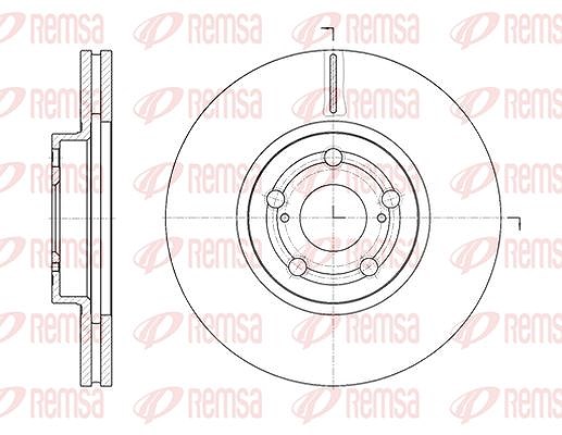 Kawe 1x Bremsscheibe [Hersteller-Nr. 670110] für Toyota