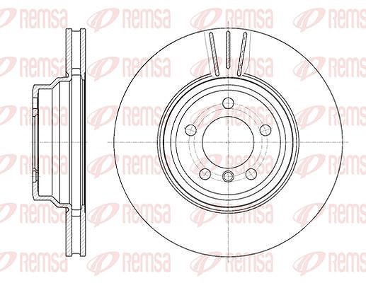 Kawe 1x Bremsscheibe [Hersteller-Nr. 6107810] für BMW, Mitsubishi