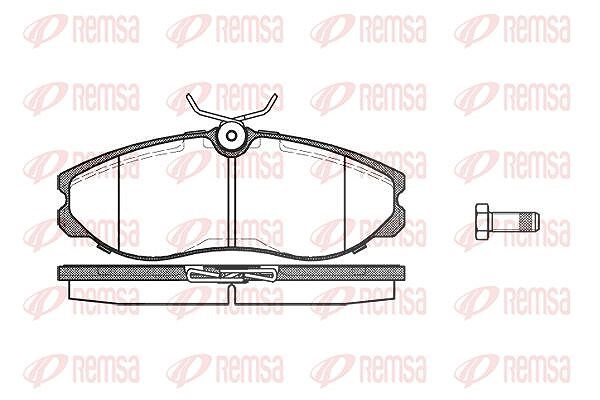 Kawe Bremsbelagsatz, Scheibenbremse [Hersteller-Nr. 046200] für Nissan, Ford, Ldv