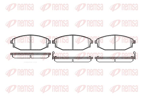 Kawe Bremsbelagsatz, Scheibenbremse [Hersteller-Nr. 073402] für Hyundai, Mitsubishi