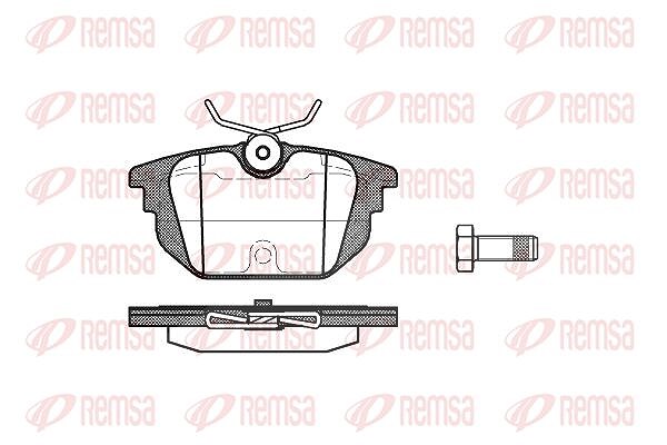 Kawe Bremsbelagsatz, Scheibenbremse [Hersteller-Nr. 069200] für Fiat, Lancia, Alfa Romeo