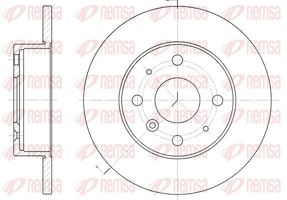 Kawe 1x Bremsscheibe [Hersteller-Nr. 636300] für Daihatsu, Geely