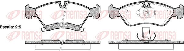 Kawe Bremsbelagsatz, Scheibenbremse [Hersteller-Nr. 121402] für Opel, Vauxhall