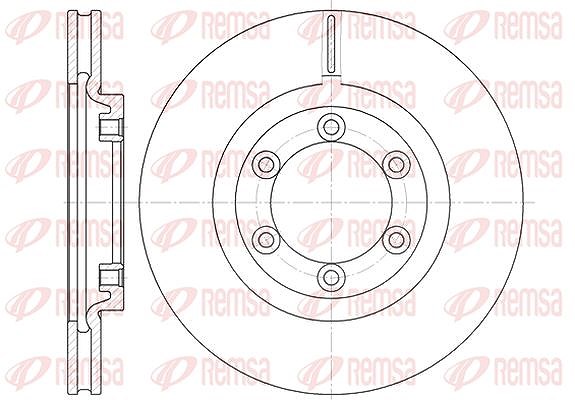 Kawe 1x Bremsscheibe [Hersteller-Nr. 675410] für Daewoo, Ssangyong