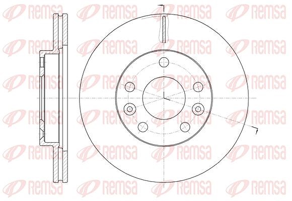 Kawe 1x Bremsscheibe [Hersteller-Nr. 6147810] für Renault, Dacia