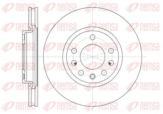 Kawe 1x Bremsscheibe [Hersteller-Nr. 6131810] für Vauxhall, Opel