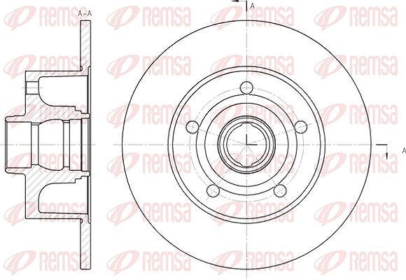 Kawe 1x Bremsscheibe [Hersteller-Nr. 643100] für Audi