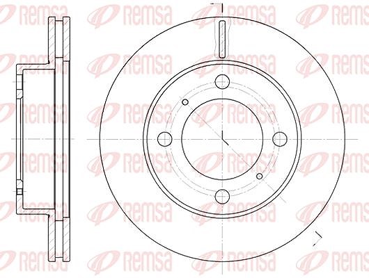 Kawe 1x Bremsscheibe [Hersteller-Nr. 653910] für Toyota