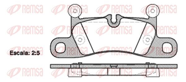 Kawe Bremsbelagsatz, Scheibenbremse [Hersteller-Nr. 137910] für VW, Porsche