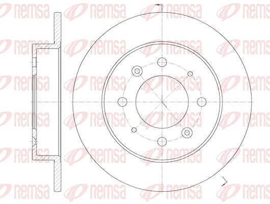 Kawe 1x Bremsscheibe [Hersteller-Nr. 687400] für Kia