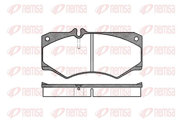 Kawe Bremsbelagsatz, Scheibenbremse [Hersteller-Nr. 004730] für VW, Mercedes-Benz