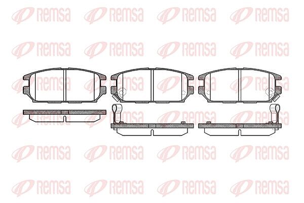 Kawe Bremsbelagsatz, Scheibenbremse [Hersteller-Nr. 035612] für Vauxhall, Mitsubishi
