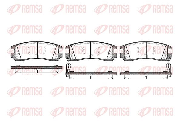 Kawe Bremsbelagsatz, Scheibenbremse [Hersteller-Nr. 056622] für Opel, Pontiac, Oldsmobile, Chevrolet, Buick, Cadillac, Vauxhall