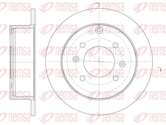 Kawe 1x Bremsscheibe [Hersteller-Nr. 675700] für Kia, Hyundai