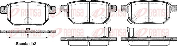 Kawe Bremsbelagsatz, Scheibenbremse [Hersteller-Nr. 128602] für Subaru, Toyota, Aston Martin