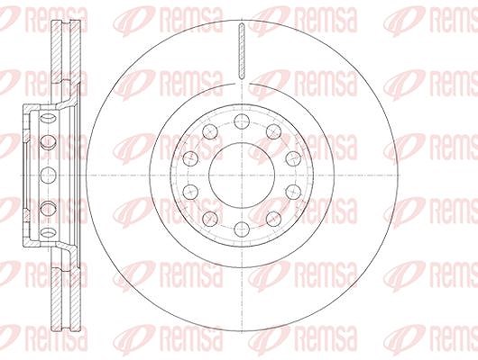 Kawe 1x Bremsscheibe [Hersteller-Nr. 678110] für Daewoo, Audi, VW