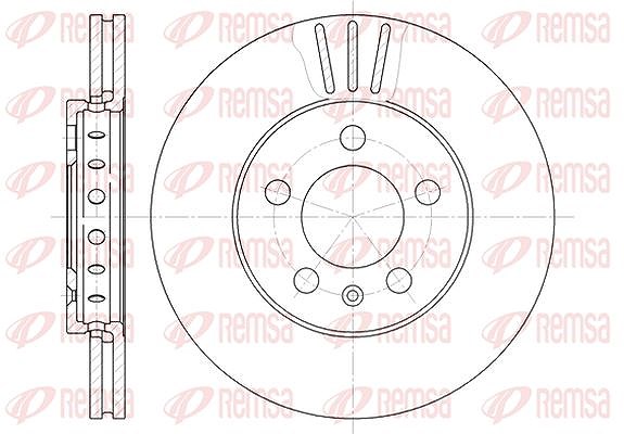 Kawe 1x Bremsscheibe [Hersteller-Nr. 654510] für Skoda, VW, Audi, Seat