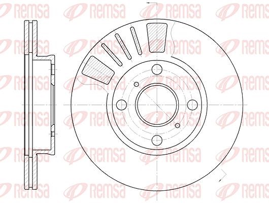 Kawe 1x Bremsscheibe [Hersteller-Nr. 656910] für Toyota