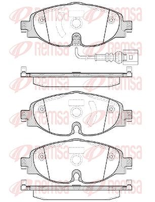 Kawe Bremsbelagsatz, Scheibenbremse [Hersteller-Nr. 151501] für Seat, Cupra, Audi, VW, Skoda