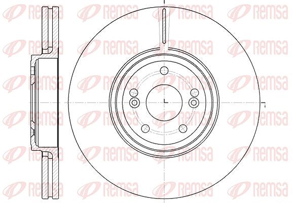 Kawe 1x Bremsscheibe [Hersteller-Nr. 669510] für VW, Renault