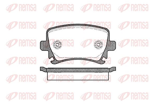 Kawe Bremsbelagsatz, Scheibenbremse [Hersteller-Nr. 103100] für Seat, Audi, VW, Skoda