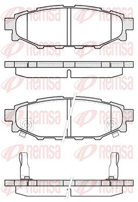 Kawe Bremsbelagsatz, Scheibenbremse [Hersteller-Nr. 113612] für Subaru