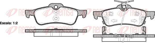 Kawe Bremsbelagsatz, Scheibenbremse [Hersteller-Nr. 086202] für Daihatsu, Toyota