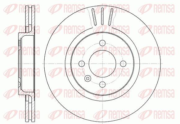Kawe 1x Bremsscheibe [Hersteller-Nr. 629410] für Seat, VW