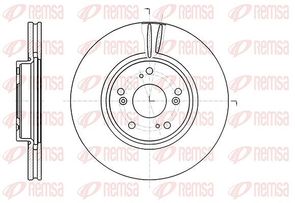 Kawe 1x Bremsscheibe [Hersteller-Nr. 6121810] für Honda