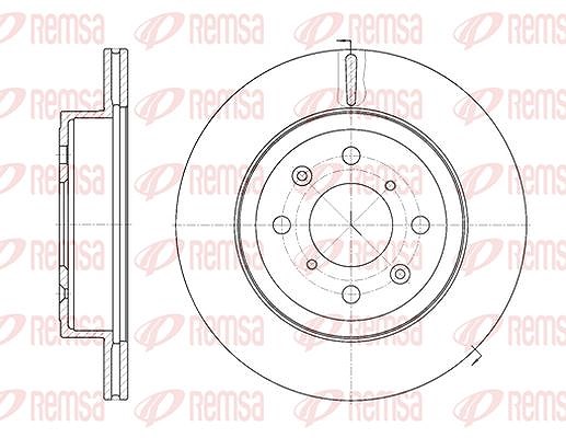 Kawe 1x Bremsscheibe [Hersteller-Nr. 6103810] für Vauxhall, Opel, Suzuki, Peugeot, Subaru