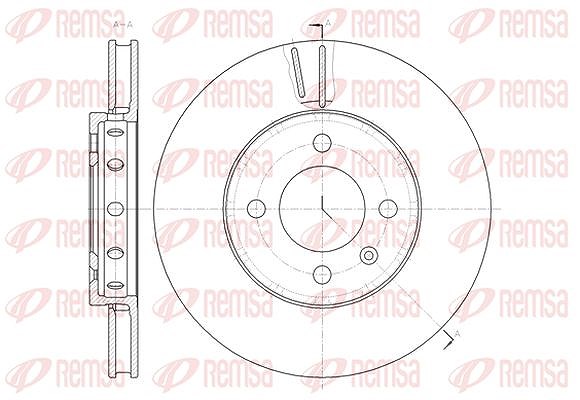 Kawe 1x Bremsscheibe [Hersteller-Nr. 6148410] für Skoda, VW, Seat