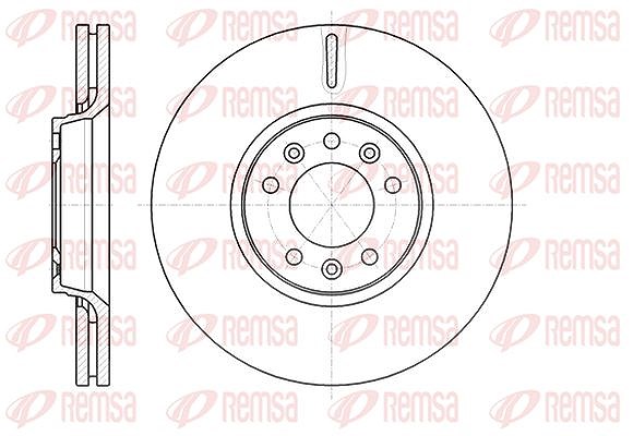 Kawe 1x Bremsscheibe [Hersteller-Nr. 6105410] für Citroën, Peugeot, Fiat, Toyota