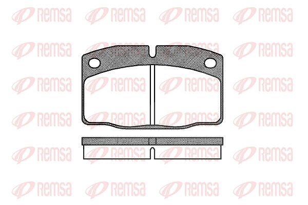 Kawe Bremsbelagsatz, Scheibenbremse [Hersteller-Nr. 010100] für Vauxhall, Opel