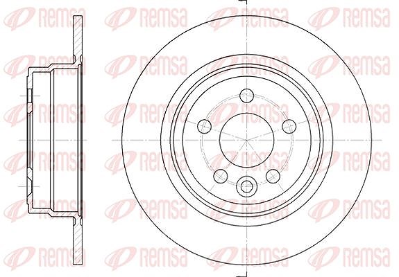 Kawe 1x Bremsscheibe [Hersteller-Nr. 661500] für Rover, Mg