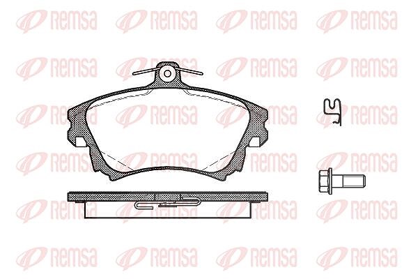 Kawe Bremsbelagsatz, Scheibenbremse [Hersteller-Nr. 070802] für Mitsubishi, Volvo, Smart