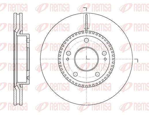 Kawe 1x Bremsscheibe [Hersteller-Nr. 666310] für Kia, Hyundai