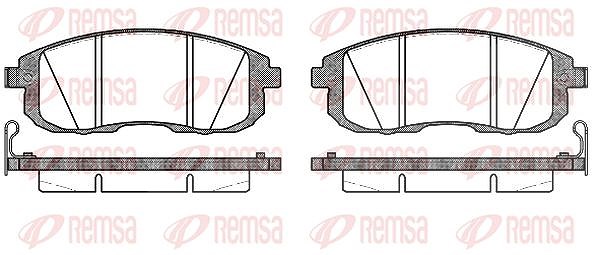 Kawe Bremsbelagsatz, Scheibenbremse [Hersteller-Nr. 029314] für Nissan