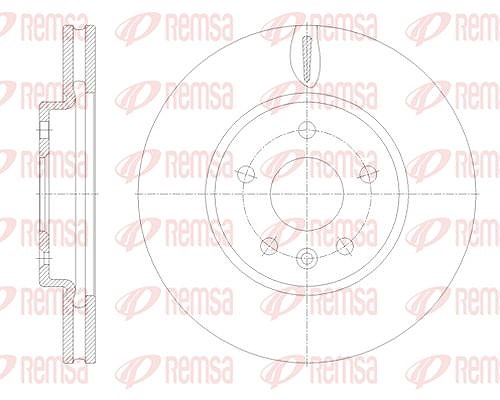Kawe 1x Bremsscheibe [Hersteller-Nr. 6179310] für Opel, Vauxhall