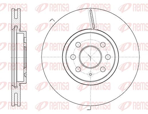 Kawe 1x Bremsscheibe [Hersteller-Nr. 668510] für Vauxhall, Opel