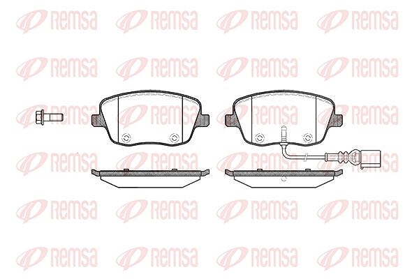 Kawe Bremsbelagsatz, Scheibenbremse [Hersteller-Nr. 077501] für Seat, Skoda, VW
