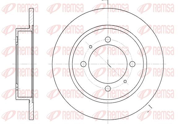 Kawe 1x Bremsscheibe [Hersteller-Nr. 644700] für Mitsubishi, Volvo